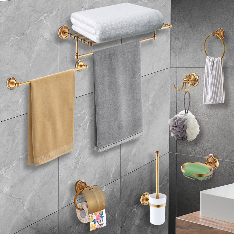 Gold Wall Mounted Towel Racks
