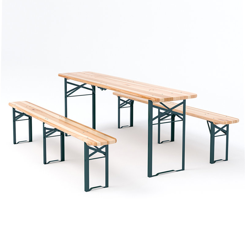 4 - Person Wood Patio Dining Set with Rectangular Table