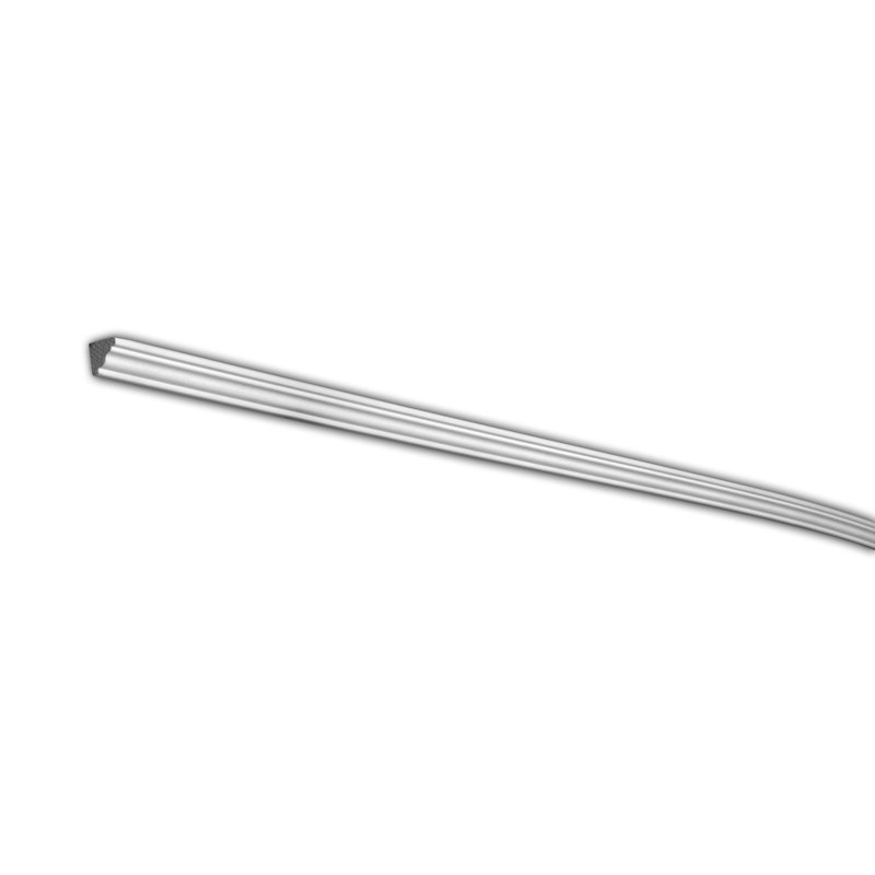 5/8 in x 5/8 in x 96 in Plain Recycled Polystyrene Solid Crown Moulding Pro Pack 160 LF