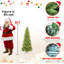 Arbre de Noël mince de 9 pi avec 650 lumières DEL, 2152 pointes en PE + PVC, conception à charnières peu encombrante, installation facile, support en métal robuste, arbre à crayons réaliste pour les petits espaces-1228433904-1228433917