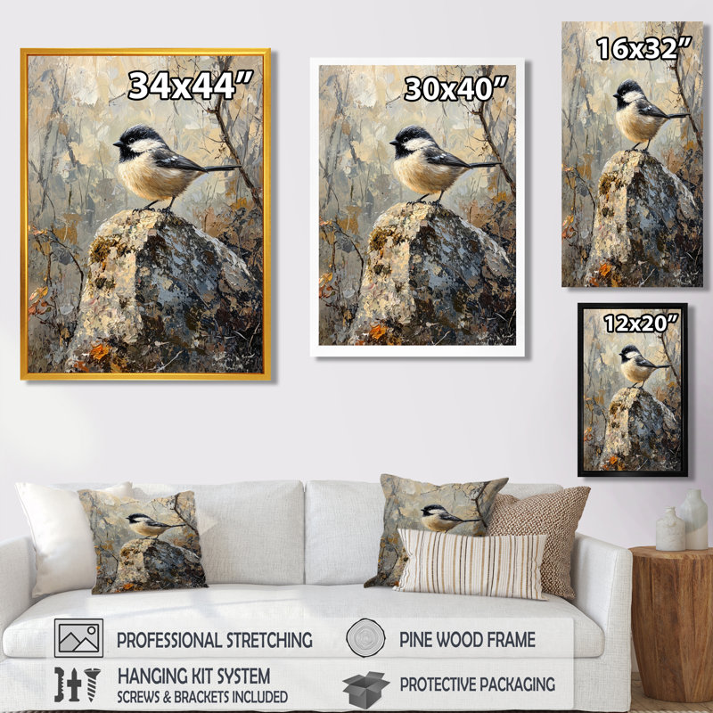Lade - Reproduction d'art mural animaux, H 32 po x l 24 po, Reproduction encadrée d'une seule photo, Doré