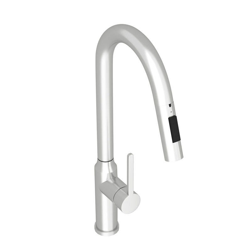 18.76" Kitchen Pull-Down Faucet - Brushed Nickel, And Stylish In Modern Style Nickel