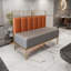 Banc rembourré en similicuir Light Luxury