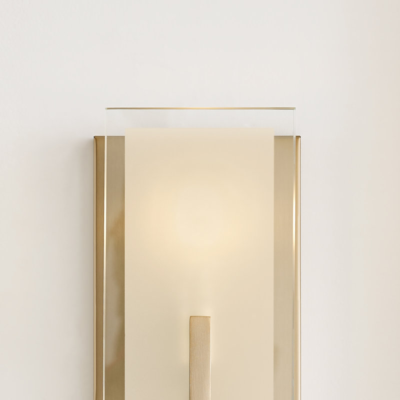 Syll 1 - Light Bath Sconce, Satin Brass, No