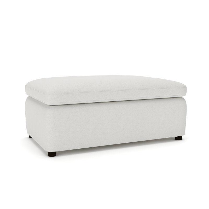 Repose-pieds surdimensionné de 41 po Essex , Natté Macarena beige