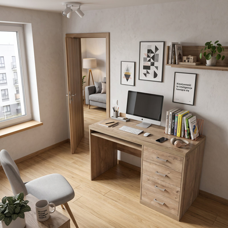 Aerilynn Modular Synthetic Laminate Computer Desk