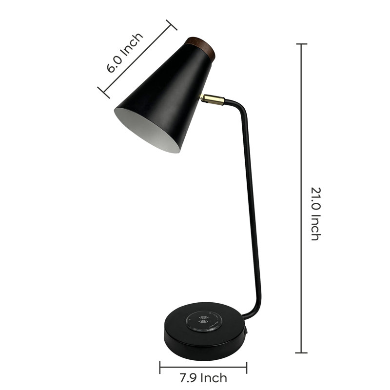 Desk Lamp with Wireless Charging