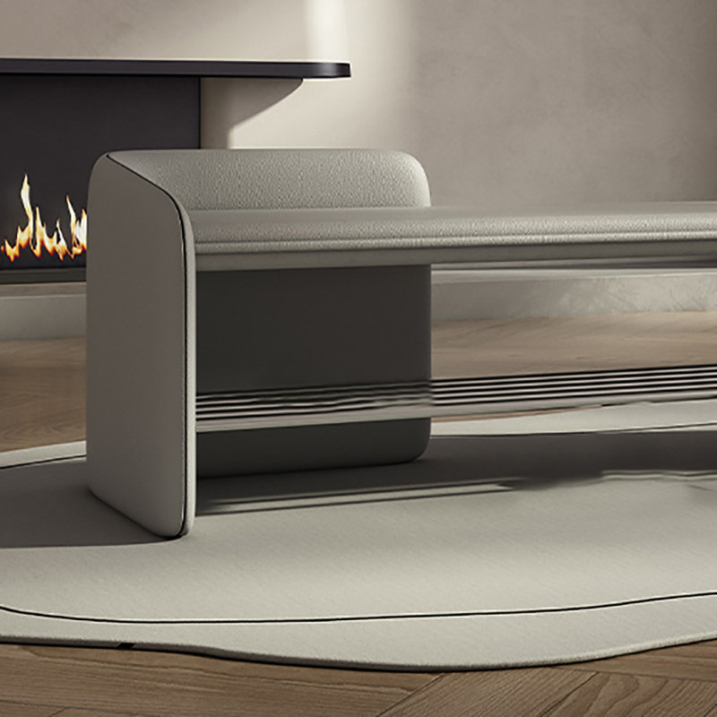 31.5in Shoe Storage Bench, Gray