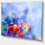 «Blue Corn Flowers and Red Poppies», impression sur toile tendue-19241179