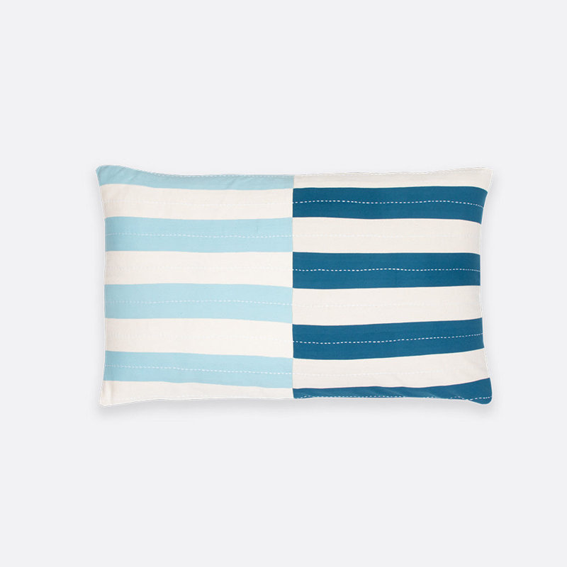 Lumbar Pillow Cover & Insert, Blue