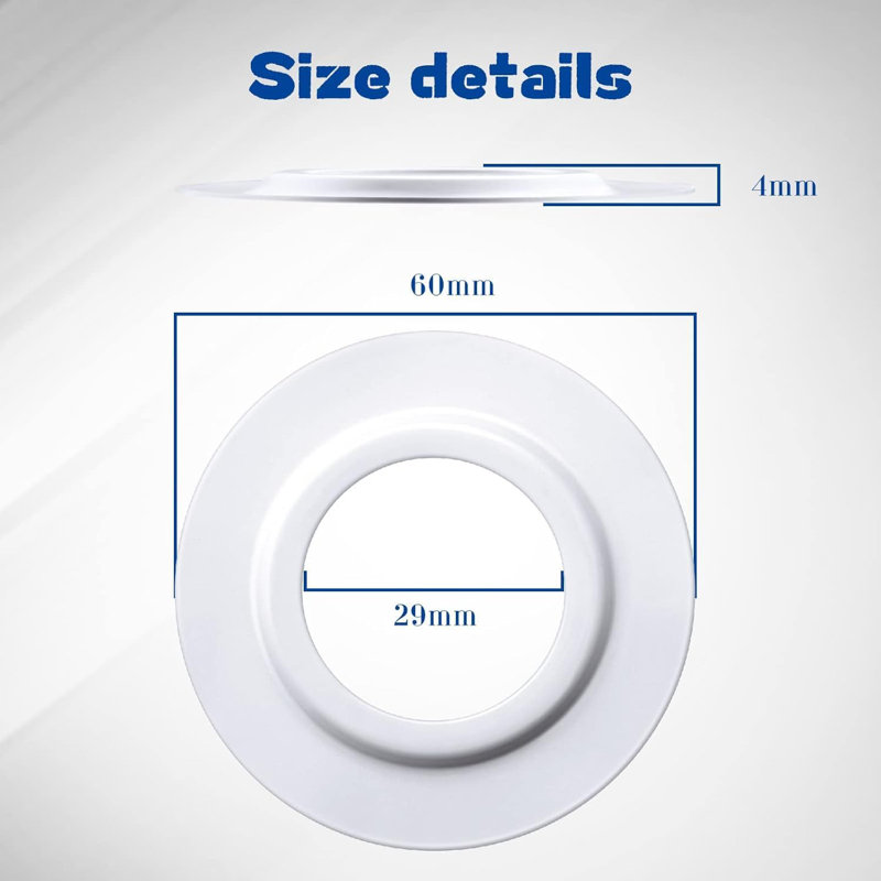 Davanta Metal Lamp Shade Reducer Ring For ES/E27 To BC/B22 Plate Light Fitting Lampshade Lighting Kit, White