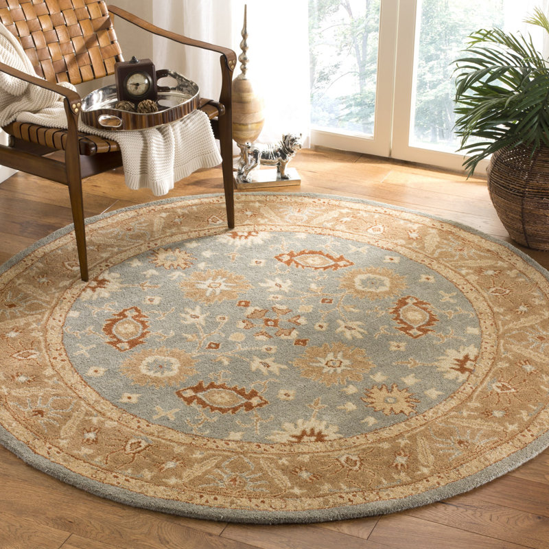 Dunbar Hand Tufted Wool Oriental Rug, Round 6'