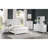 Avril Distressed White 2-Drawer Nightstand Bedside Table