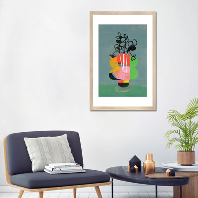 Colorful Vase - Wall Art Print - Framed Fine Art Paper