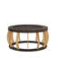 Table basse ronde en bois massif 35,43 po-779055184-779055199