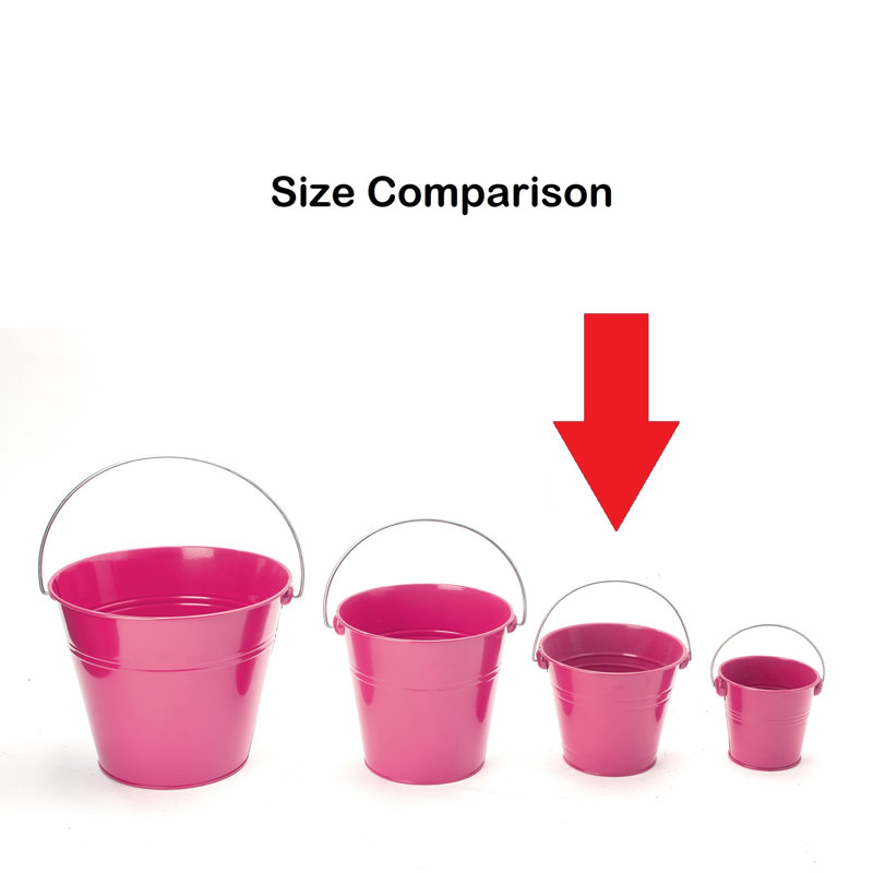 Seau en métal, Fuchsia