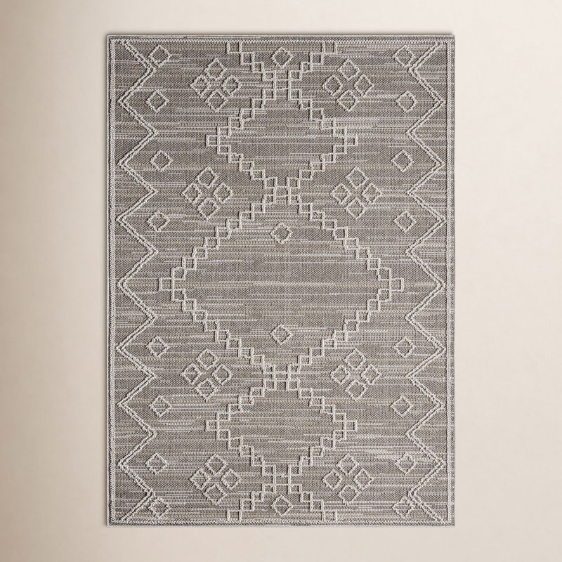 Tapis intérieur / extérieur en polypropylène Cristine, Rectangle 2 pi x 3 pi