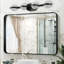 Luminaire de salle de bain à DEL avec abat-jour en acrylique sable cristal, luminaire décoratif mural 4 lumières