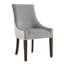 Chaise de salle à manger rembourrée - fumée