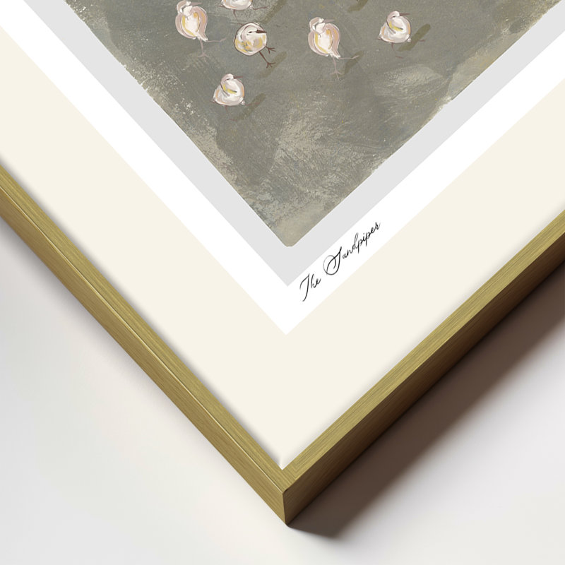 The Sandpipers, Gold, 24" H x  32" W