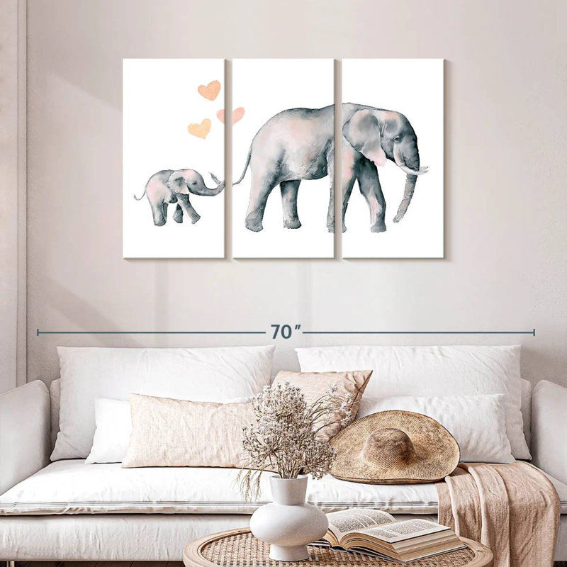 Mon amour d'éléphant, H 28 po x l 45 po