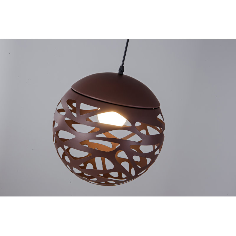 Giada Copper Ball Pendant Light – Modern Open Lampshade with E27 LED Bulb for Stylish Ceiling Lighting