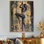 «Seduction Splits Pole Dancer In Black - Woman Stripclub», art mural