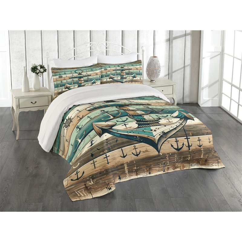 Polyester Coverlet, Queen Coverlet + 2 Standard Shams
