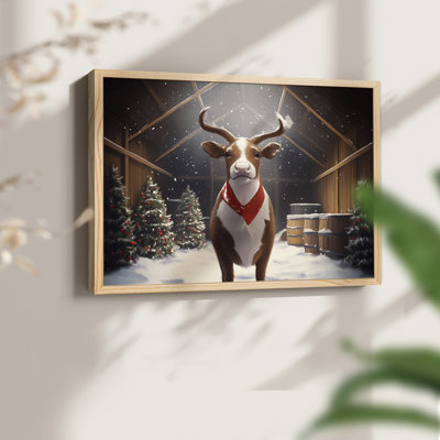 Chirstmas Art-CMXLIV -Framed Print - Restickable