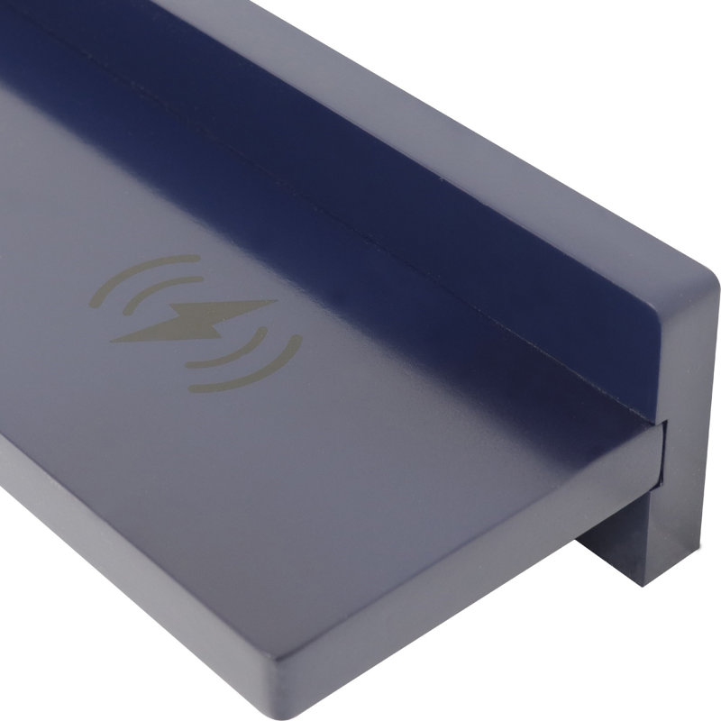 Floating Shelf, Blue, 3" H x 23.5" W x 5" D