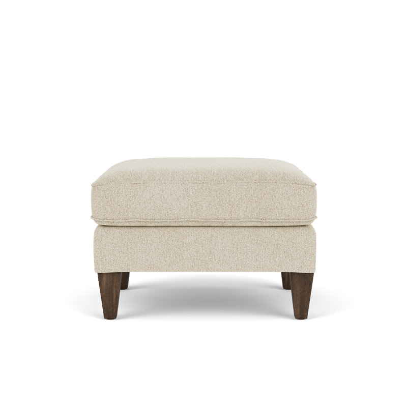 Repose-pieds carré standard de 27 po de largeur, 100 % polyester beige
