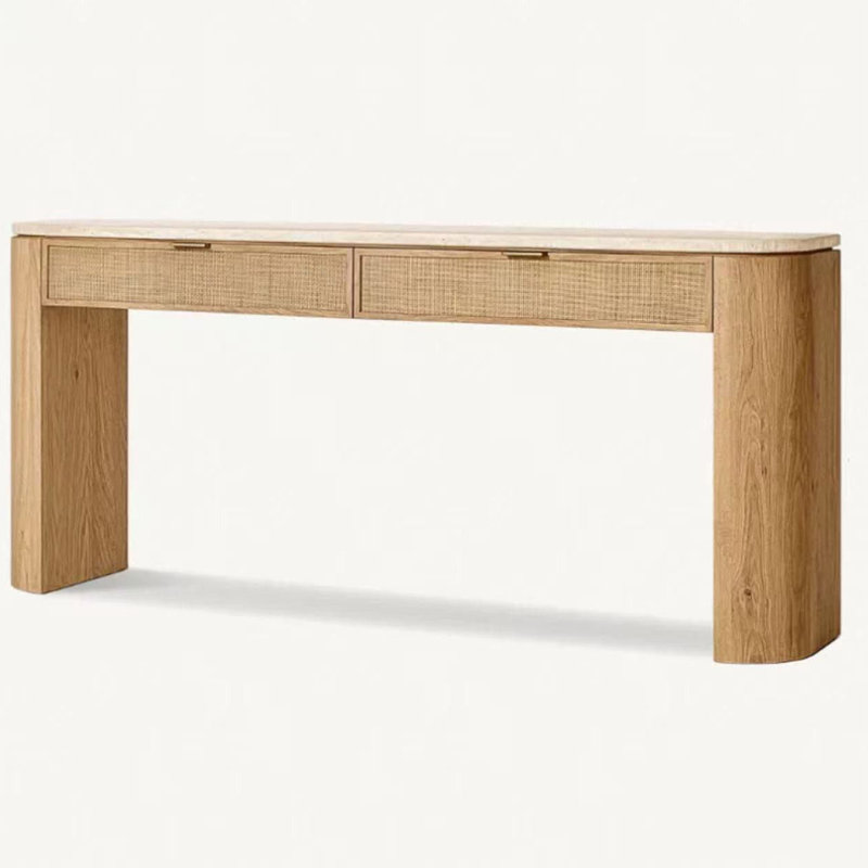 Console Retro Minimalist, H 31,89 po x l 72,05 po x P 13,98 po