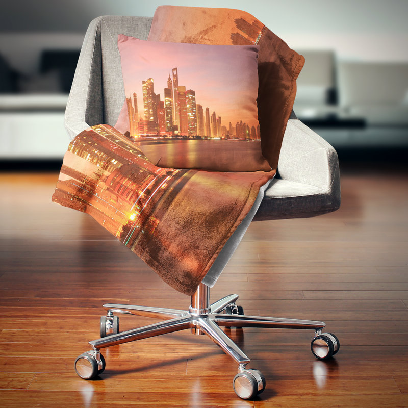Coussin lombaire photo cityscape de shanghai