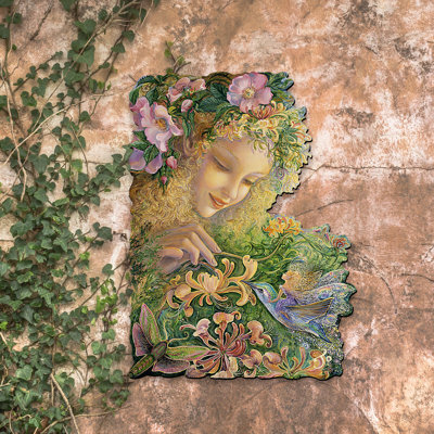Décoration surdimensionnée chèvrefeuille au-dessus de la porte et des s de jardin
