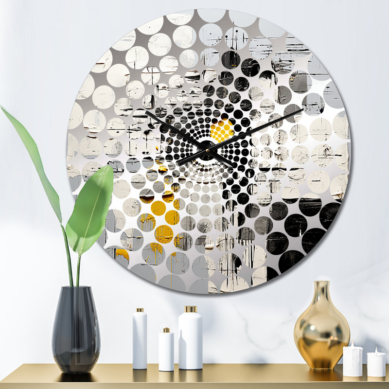 Kobuk - Horloge murale peinture abstraite, Petit