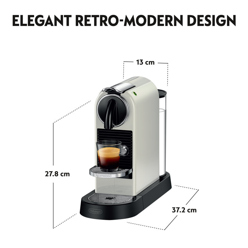 Nespresso CitiZ Original Coffee Pod Machine by De'Longhi, White