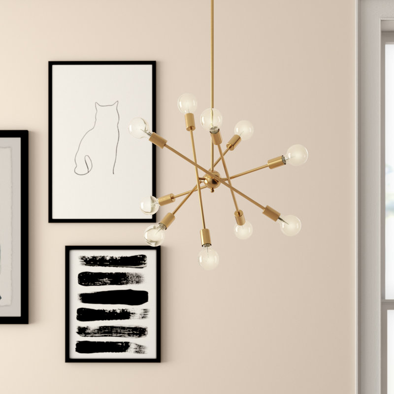 Lustre sphérique spoutnik 10 lumières Susette