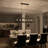 Pitman 6 - Light Kitchen Steel Island Linear Square / Rectangle Dimmable Chandelier-1005614752