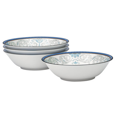 Noritake Menorca Palace Set Of 4 Cereal Bowls, 6-1/2"", 15-1/2 Oz -  4964-500D