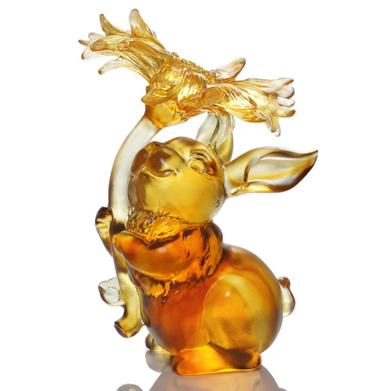 Luxury Gift Animals Figurines & Sculptures, Dark Amber/Link Amber