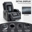 Fauteuil inclinable électrique avec massage, chaleur, port USB et porte-gobelets-350168755