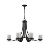Arie 5 - Light Glass Dimmable Classic / Traditional Chandelier