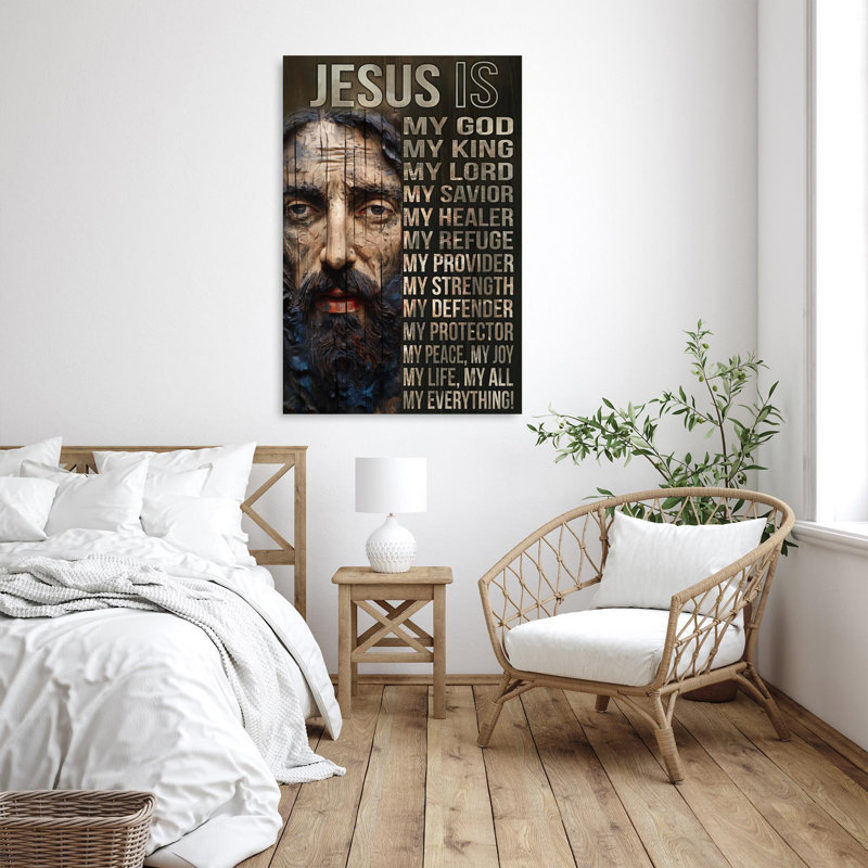 Jesus Is My God, H 36 po x l 24 po x P 1,25 po