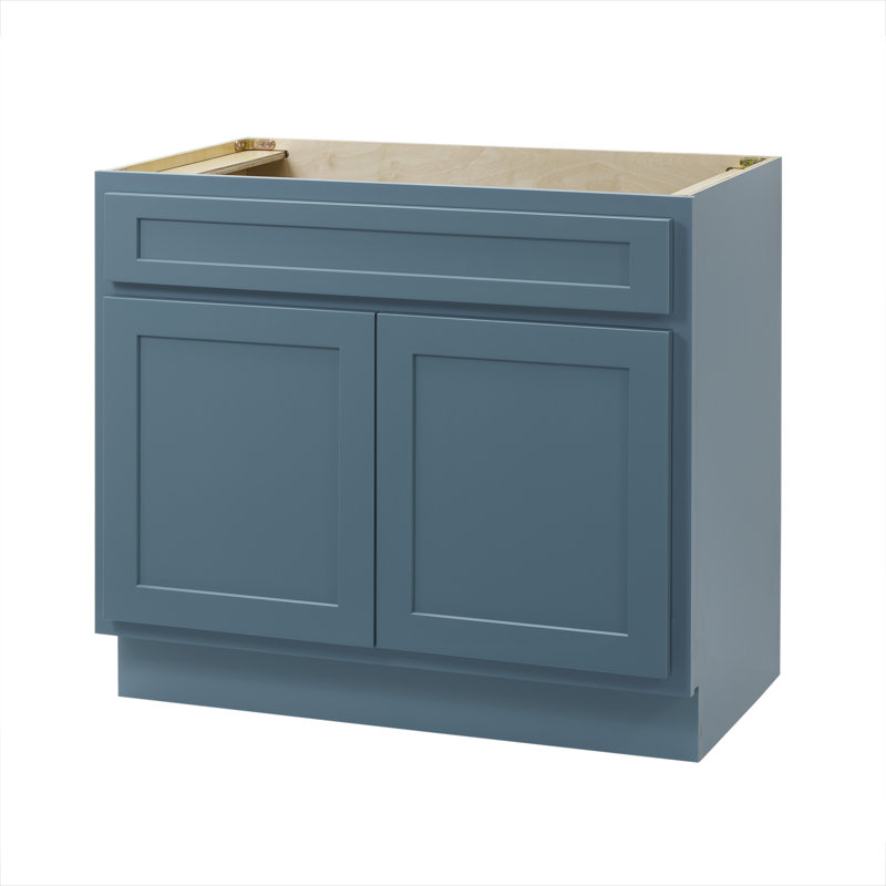 Hibbitts 36'' Single Bathroom Vanity Base Only, Sea Green