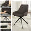 Chaise de bureau en lin Loklun-349842860