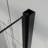 Goodyo 32"x 72" Pivot Bifold Frameless Glass Shower Door 1/4 inch (6mm) Tempered Clear Glass Swing Shower Panel in Black Finish, Reversible Installation-129388022