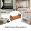 Banc de rangement rembourré 60 po avec accoudoirs Shaneta-2083502224-2082662920