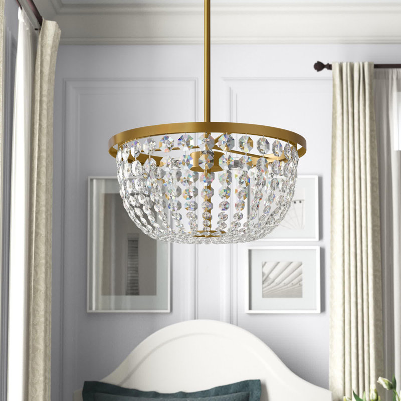 3 - Light Unique/Statement Pendant, Chrome, 54" H x 13" W x 13" D
