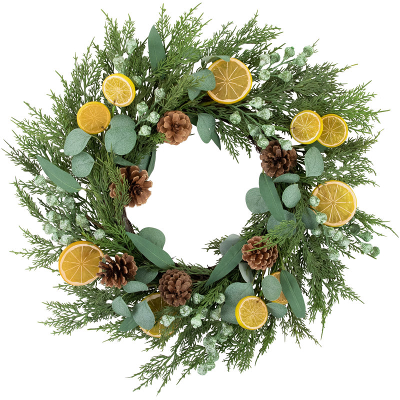 Faux Eucalyptus 22'' Wreath