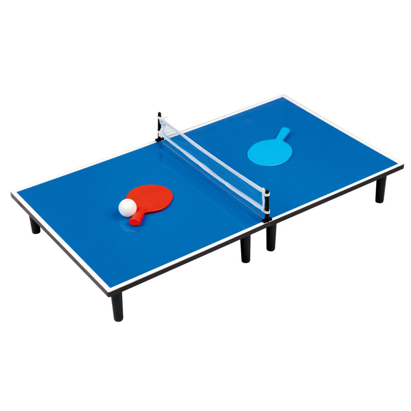 Bino Table Tennis Table (Paddles Included), Blue, 11cm H x 45cm W x 80cm L